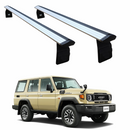 For Toyota Land Cruiser J70 Roof Rack Cross Bars Aluminum Rain Gutter Silver-1