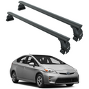 Für Toyota Prius 2012–19 Dachträger, Querträger, Metallhalterung, normales Dach, Alu, Schwarz-1