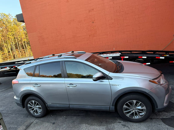 For Toyota Rav 4 (2013-2018) Roof Rack Cross Bars Raised Rail, Silver