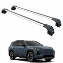 Für Subaru Solterra 2023-Up Dachträger Querträger Metallhalterung Flush Rail Alu Schwarz-1