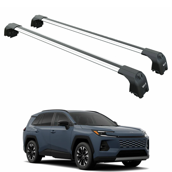 Für Subaru Solterra 2023-Up Dachträger Querträger Metallhalterung Flush Rail Alu Schwarz