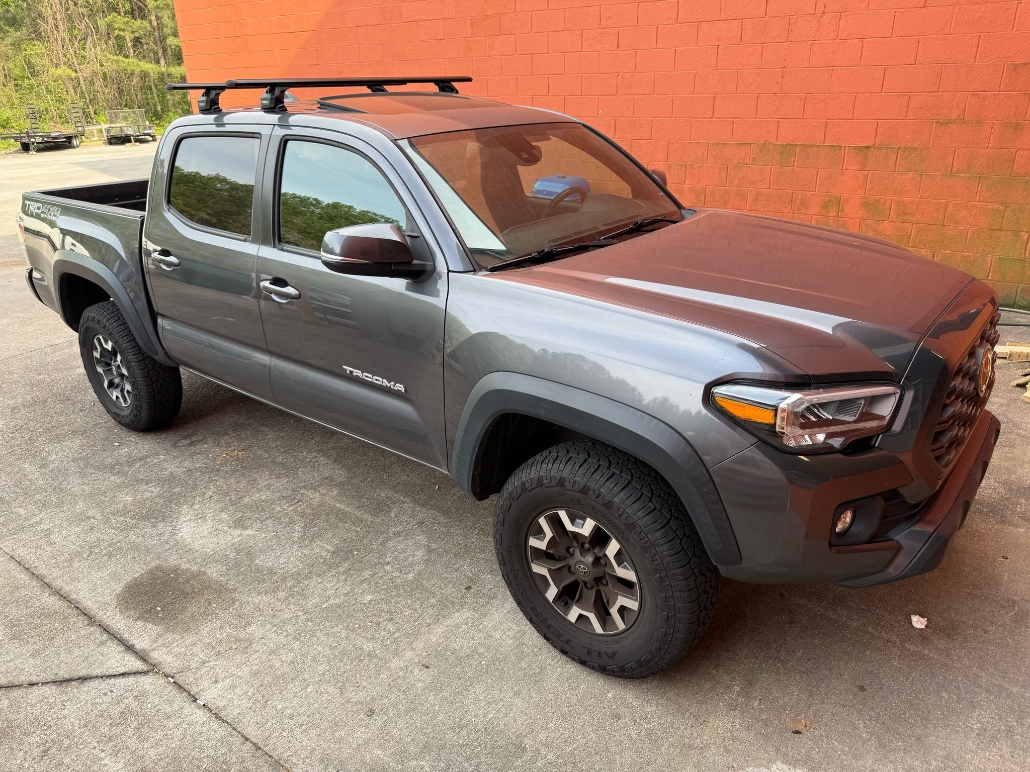 For Toyota Tacoma 2024-2025 Roof Rack Cross Bars Normal Roof Alu Silver