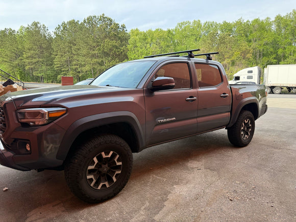 For Toyota Tacoma 2016-2023 Roof Rack Cross Bars Normal Roof Alu Silver