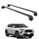 For Toyota Yaris Cross 2024- Up Roof Rack Cross Bars Flush Rail Alu Black-1