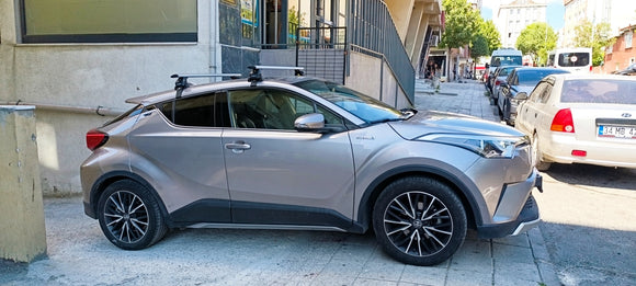 For Toyota C-HR 2019-2023Roof Rack Cross Bars Normal Roof Black