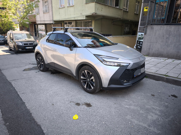 For Toyota C-HR 2023-2026 Roof Rack Cross Bars Normal Roof Silver