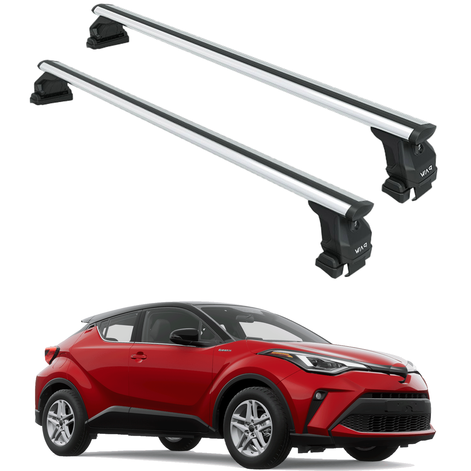 For Toyota C-HR 2019-2023Roof Rack Cross Bars Normal Roof Silver
