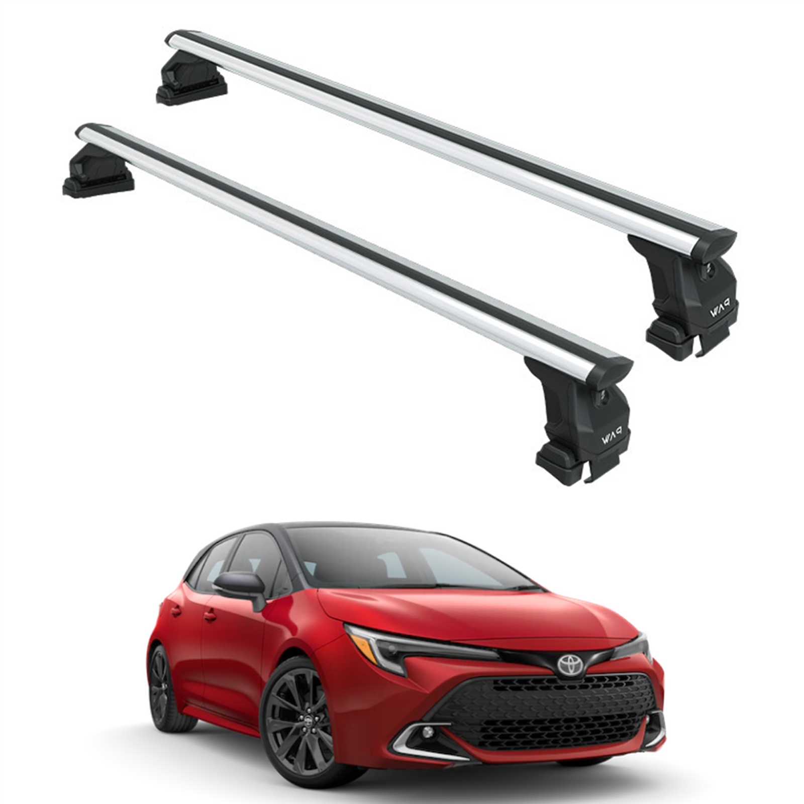 For Toyota Corolla Hatchback 2018-2025 Roof Rack Cross Bars Normal Roof Silver