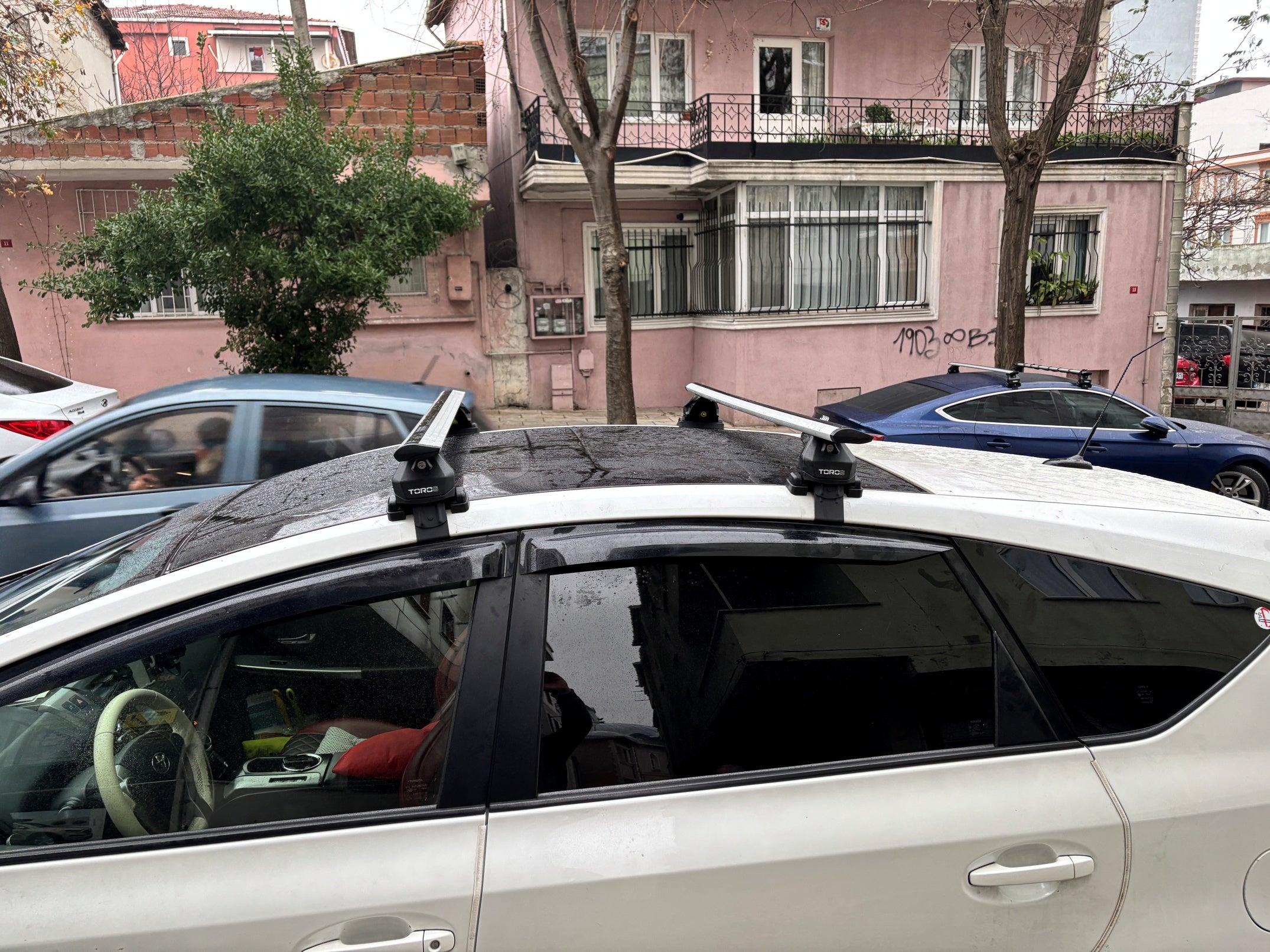 For Toyota Prius 2009-2012 Roof Rack Cross Bars Normal Roof Alu Black