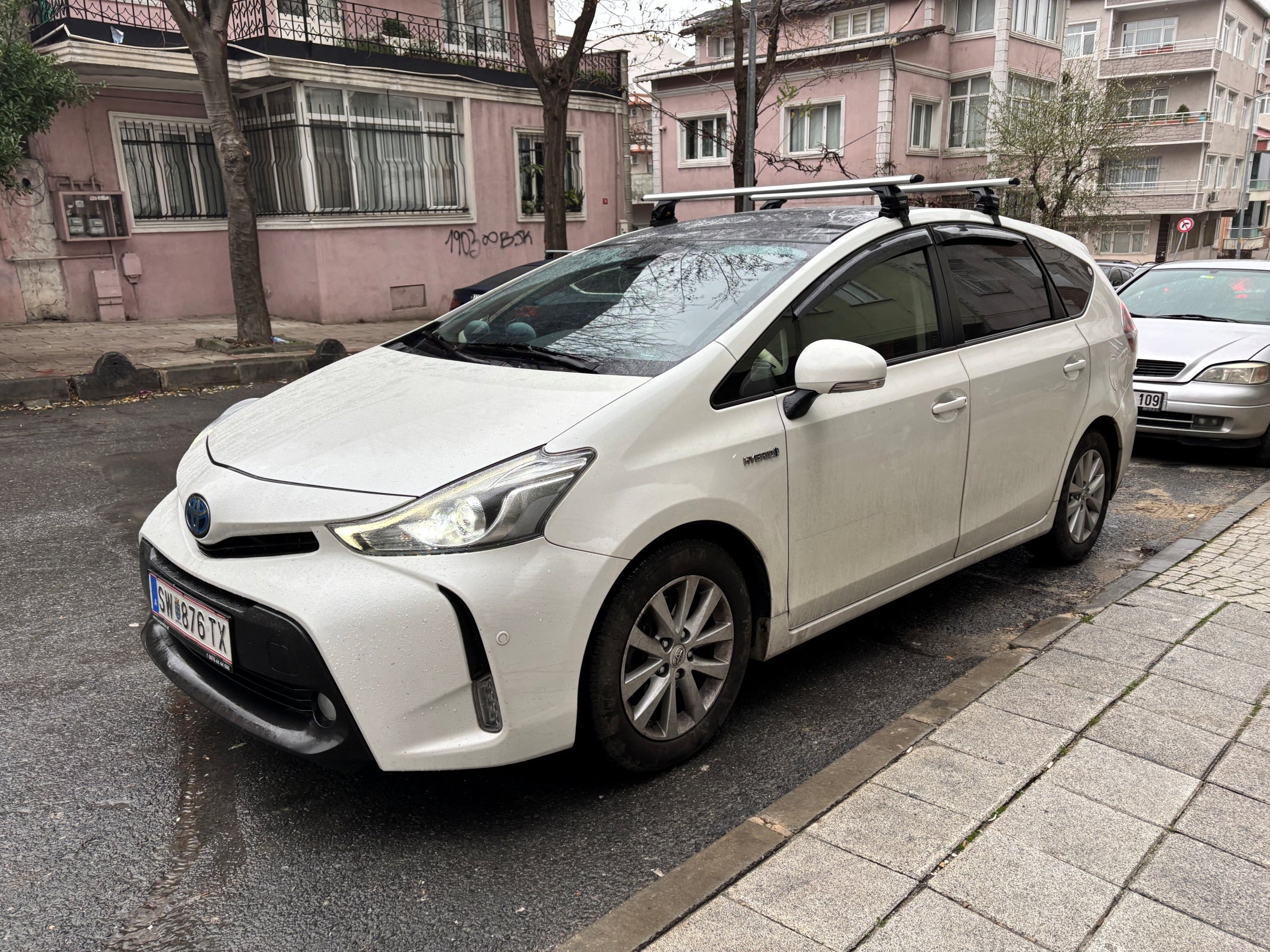 For Toyota Prius 2009-2012 Roof Rack Cross Bars Normal Roof Alu Black