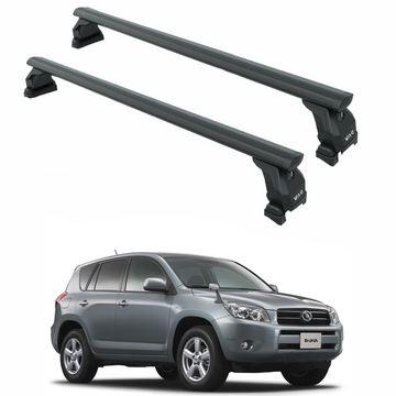 For Toyota Rav 4 2000-2006 Roof Rack Cross Bars Fix Point Black