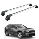 Für Toyota Rav 4 2018-Up Dachträger Querträger Metallhalterung Flush Rail Alu Silber-1