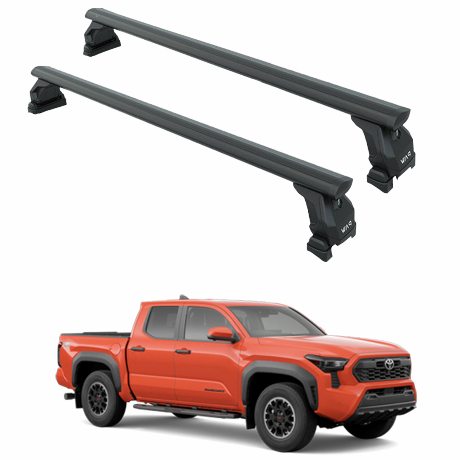For Toyota Tacoma 2024-2025 Roof Rack Cross Bars Normal Roof Alu Black