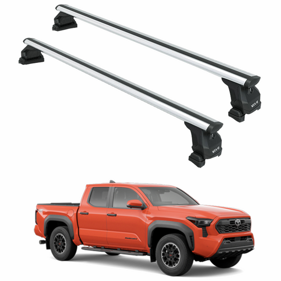 For Toyota Tacoma 2024-2025 Roof Rack Cross Bars Normal Roof Alu Silver