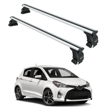 For Toyota Yaris HB 2014-2020 Roof Rack Cross Bars Normal Roof Alu Silver