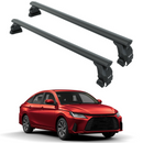 For Toyota Yaris Sedan 2020-2025 Roof Rack Cross Bars Normal Roof Alu Black-1