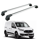 222. Kompatibel mit abschließbaren Aluminium-Dachträgern für Fahrzeuge mit Standarddach Toros Pro 2 Silver-1