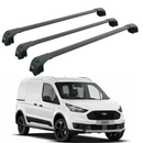 Für Ford Transit Connect 2013-Up Dachträgersystem, Aluminium-Querstange, Metallhalterung, abschließbar, Schwarz-1