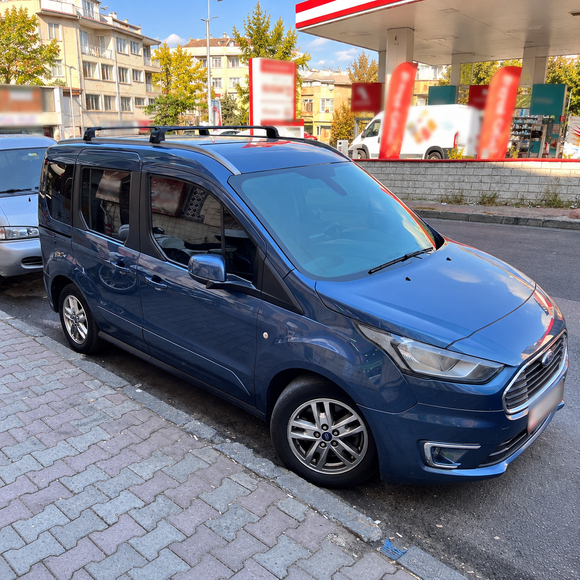 Für Ford Transit Connect 2013-Up Dachträgersystem, Aluminium-Querstange, Metallhalterung, abschließbar, Silber