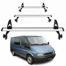 For Ford Transit (2000-2014) Roof Rack Carrier Cross Bars Aluminum, Silver 3 Qty-1