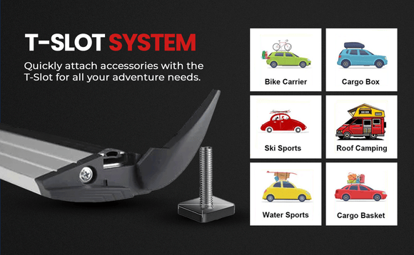 For Polestar Polestar 2 Roof Rack Cross Bars Normal Roof, Black