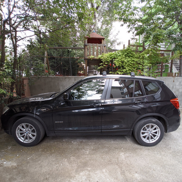 For BMW X3 (F25) 2010-2017 Roof Rack Cross Bars Flush Rails Black - 0