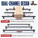 For Volkswagen ID. Buzz Ladder Roof Rack Carrier Cross Bars Aluminum, 3 Qty-5