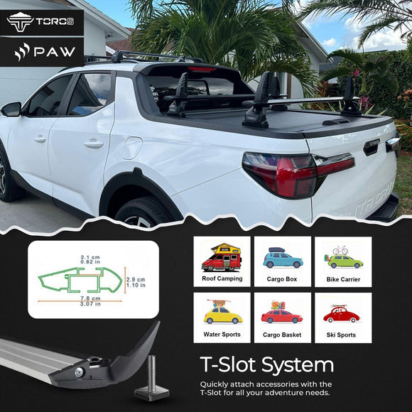 For Hyundai Accent 4th Gen HB 2012-2017 Roof Rack Cross Bars Fixed Points, Black