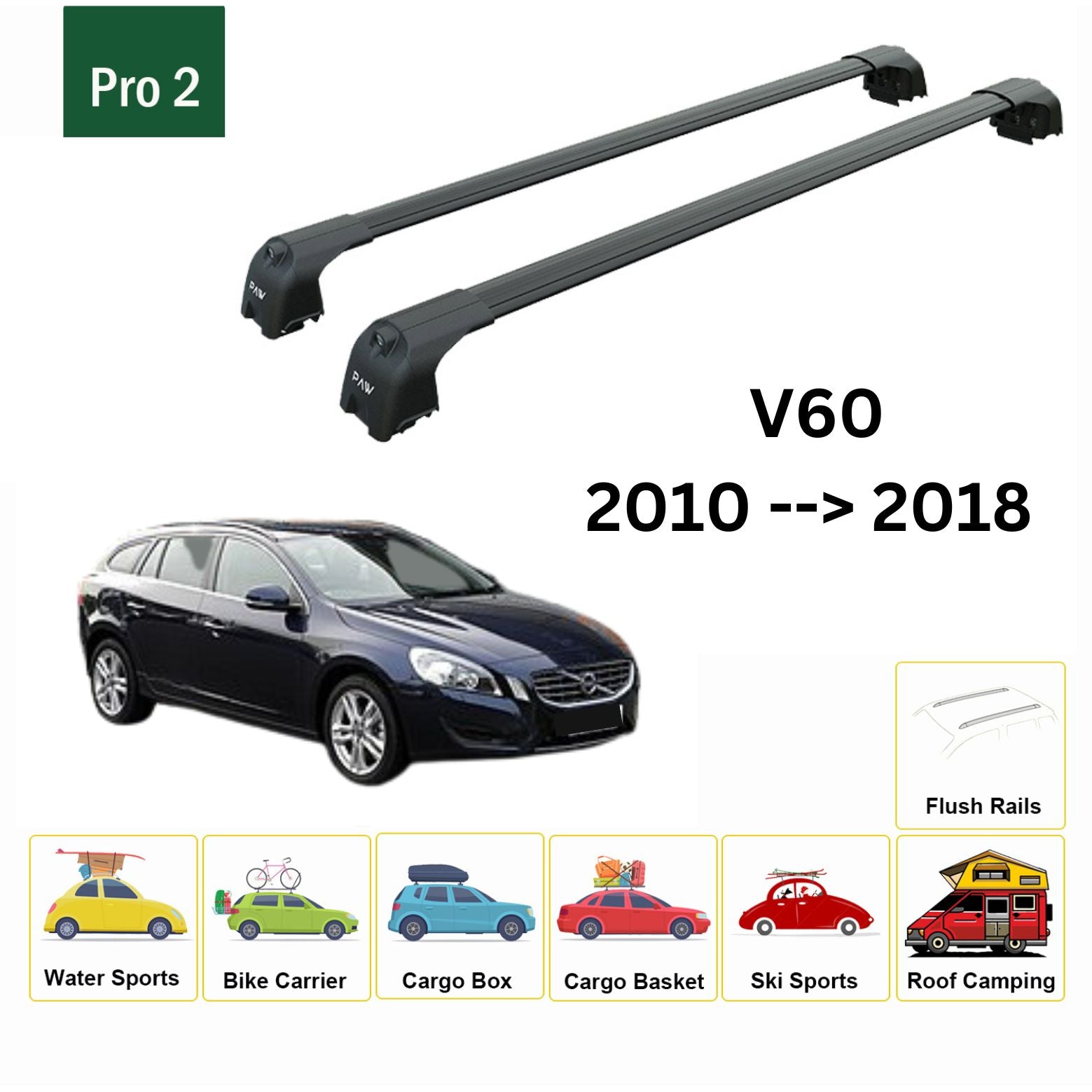 V60 best sale roof rack