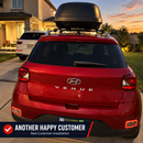 For Hyundai Venue (2020-Up) Roof Rack Cross Bars Raised Rail Aluminum Black-6