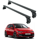 For Volkswagen Golf MK8 2020- Up Roof Rack Cross Bar Normal Roof Black-1