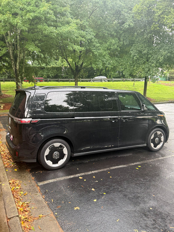 For Volkswagen ID. Buzz LWB L2 Roof Side Rails Ultimate Style Alu Silver