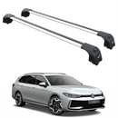 Für Volkswagen Passat Variant B8 2015-Up Dachträger Querstange Metallhalterung Flush Rail Alu Schwarz-1