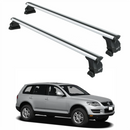 For Volkswagen Touareg (2002-2007) Roof Rack Cross Bar T-Track, Silver-1