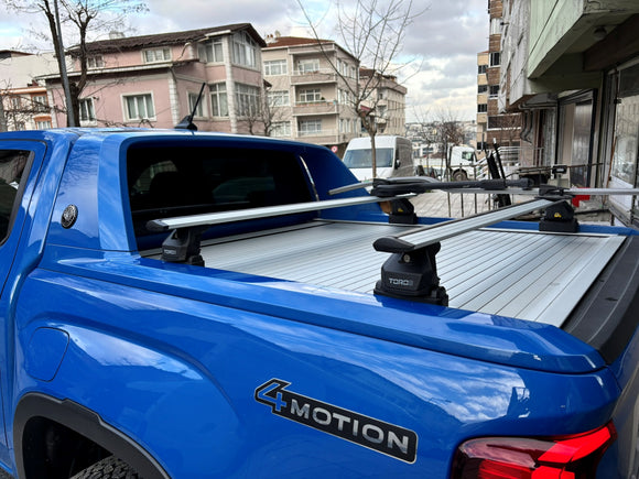 For Volkswagen Amarok Aventura (2020-2025) Bed Rack Cross Bars, Black