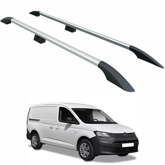 For Volkswagen Caddy V Maxi 2020-2025 Roof Side Rails, Plus Silver