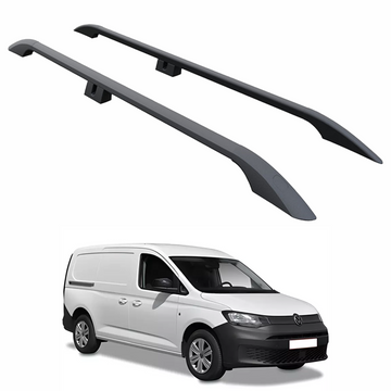 For Volkswagen Caddy V Maxi 2020-2025 Roof Side Rails, Plus Black