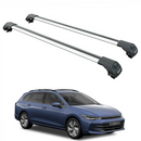 For Volkswagen Golf Alltrack 2020-2025 Roof Rack Cross Bar Raised Rail Silver-1