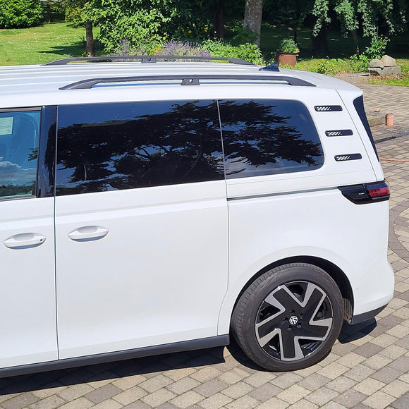 For Volkswagen ID. Buzz SWB L1 Roof Side Rails Ultimate Style Alu Silver
