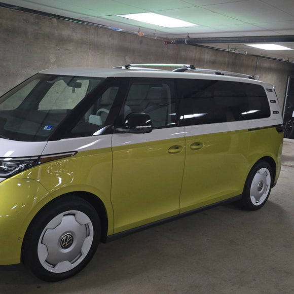 For Volkswagen ID. Buzz SWB L1 Roof Side Rails and Roof Rack Cross Bars Silver