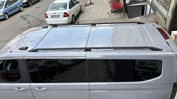 For Volkswagen Transporter T7 SWB 2025-2026 Roof Side Rails – Plus Model, Aluminum Silver