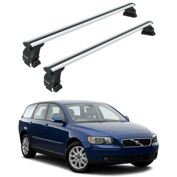 Buy silver Volvo V50 2004-2012 Roof Rack Cross Bar Normal Roof