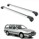 For Volvo XC70 2000-2007 Roof Rack Cross Bar Raised Rail Silver-1