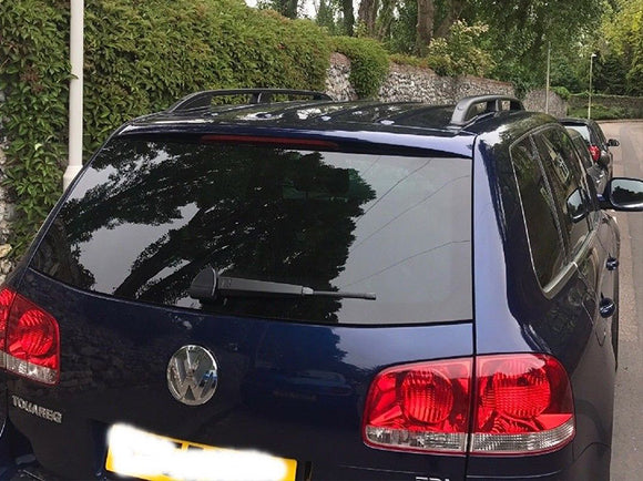 For Volkswagen Touareg 2007-2010 Roof Rack Cross Bar Raised Rail Alu Silver