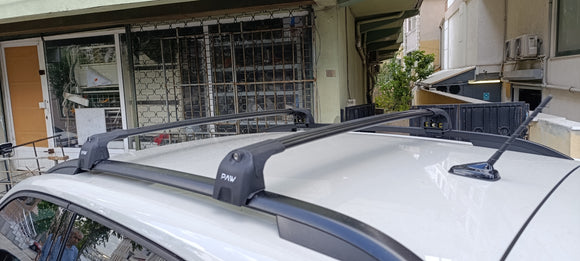 For Volkswagen Tiguan (2024-2025) Roof Rack Cross Bar Raised Rail, Black