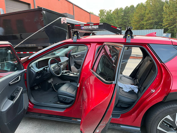 For Kia EV6 2019-2025 Roof Rack Cross Bars Normal Roof Alu Black