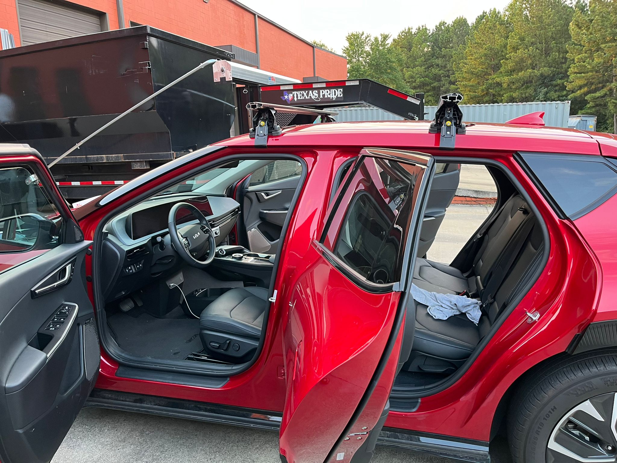 kia ev6 dachzelt For Kia EV6 2019-2026 Roof Rack Cross Bars Normal Roof Alu Silver
