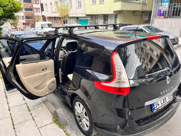 444. Kompatibel mit abschließbaren Aluminium-Dachträgern für Fahrzeuge mit Standarddach Toros Pro 4 Silver