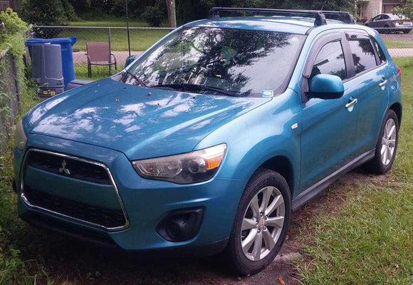 For Mitsubishi Outlander Sport 2013-2021 Roof Rack Cross Bars Fix Point Black