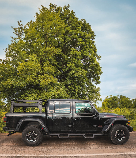 Truck Bed Rack Overland Rack Tent Rack Cargo Carrier Compatible with Jeep Gladiator 4D Overland Bed Rack 2020-2025 Black Steel